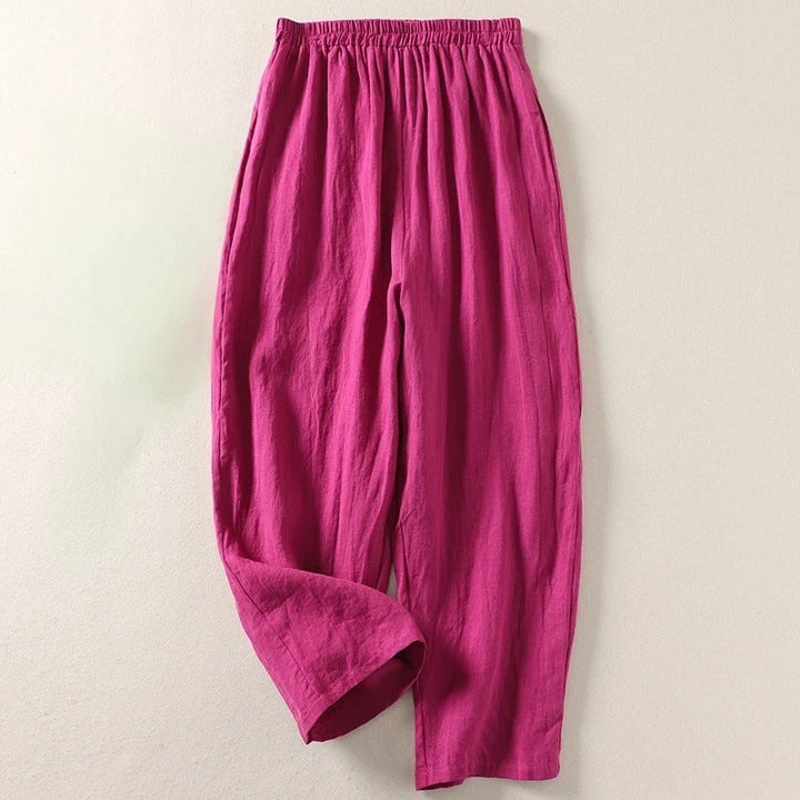 June | Linen Trousers in Rose