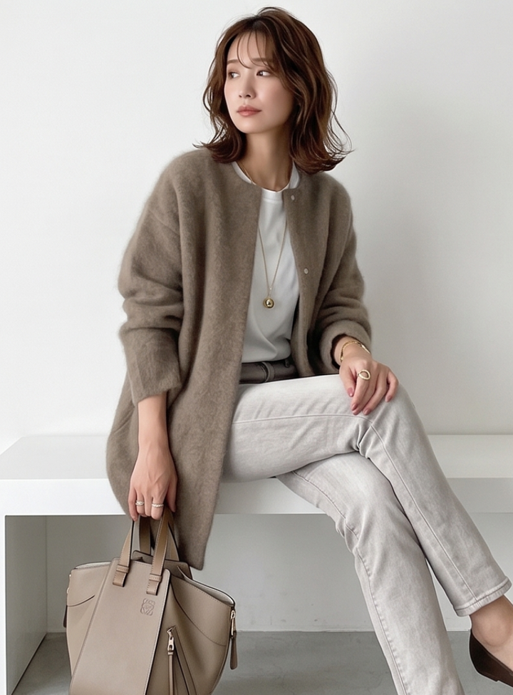 Charlotte | Long Cashmere Cardigan