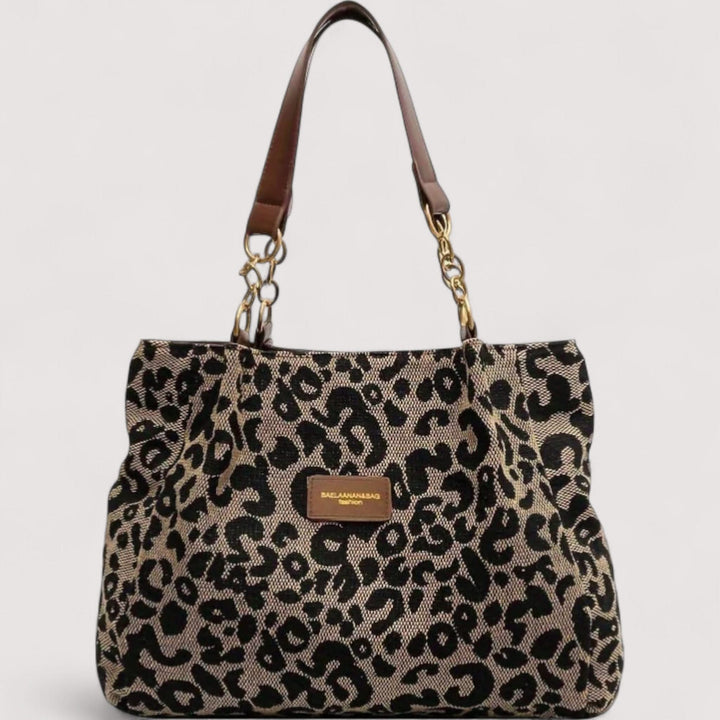 AGNES™ LEOPARD CANVAS BAG