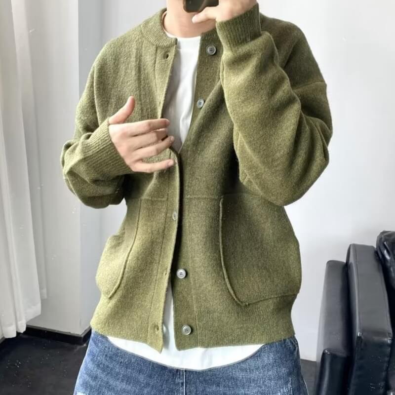 达里奥 | 男士优雅针织开衫带口袋