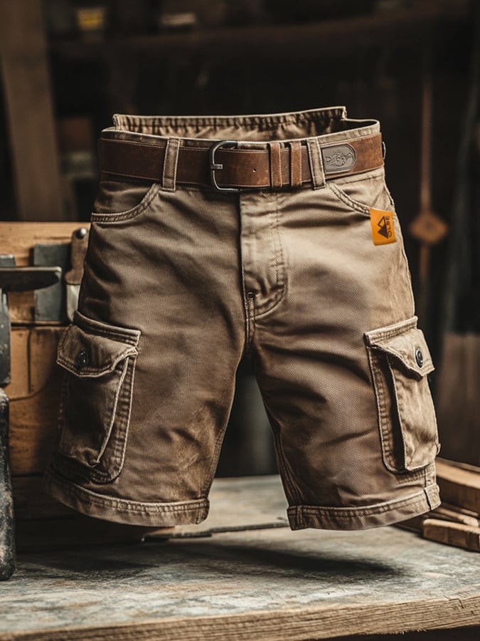 Adam | Men's Relaxed-Fit Vintage Cargo Pants with Pockets