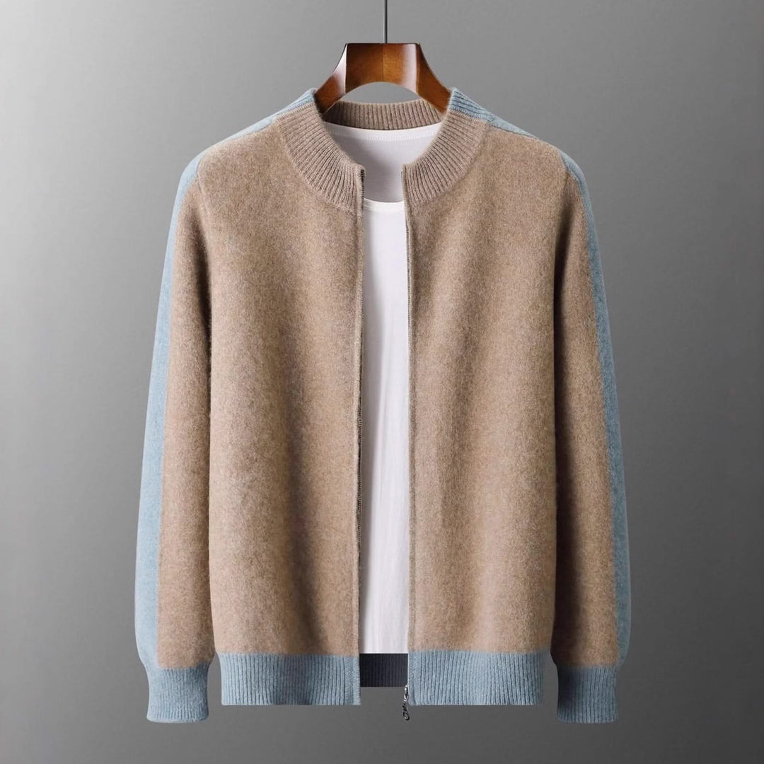 FERRARA CASHMERE ZIP-THROUGH JACKET