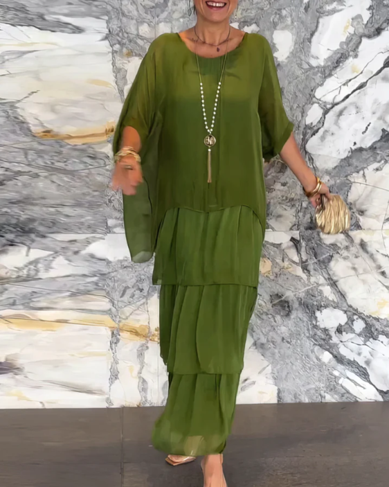 Caroline | 女士优雅飘逸长款连衣裙，适合任何场合