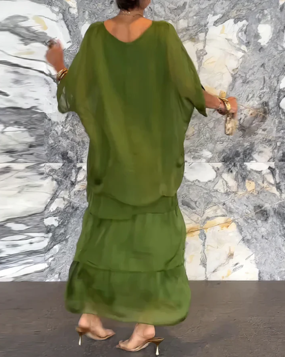 Caroline | 女士优雅飘逸长款连衣裙，适合任何场合