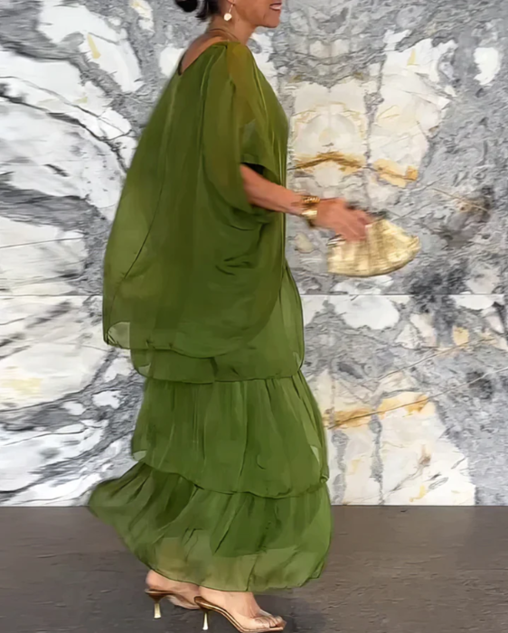 Caroline | 女士优雅飘逸长款连衣裙，适合任何场合