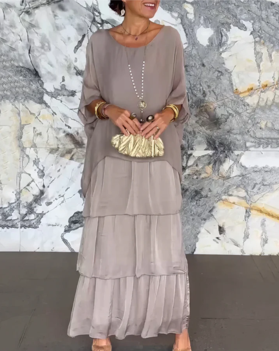 Caroline | 女士优雅飘逸长款连衣裙，适合任何场合