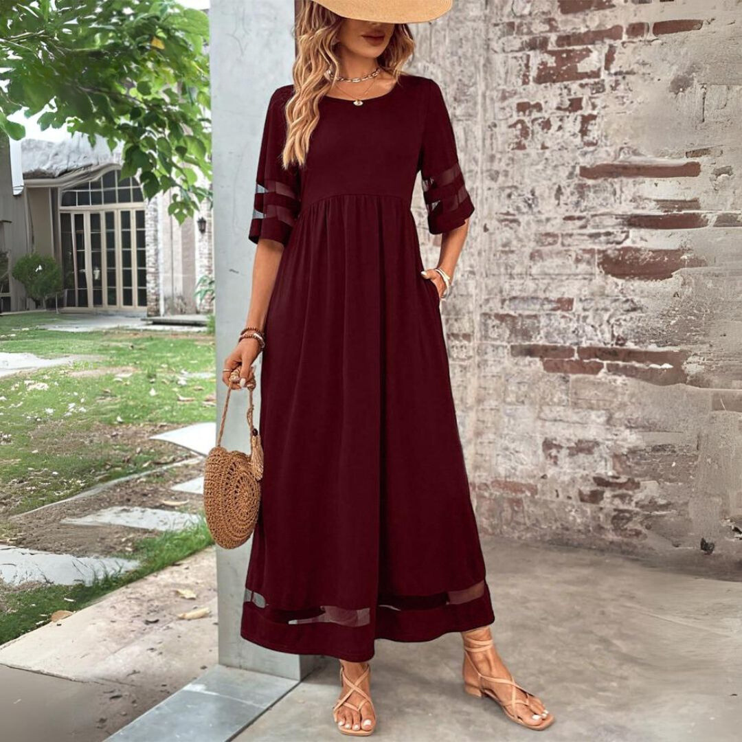 Norah | Maxi Dress in Burgundy
