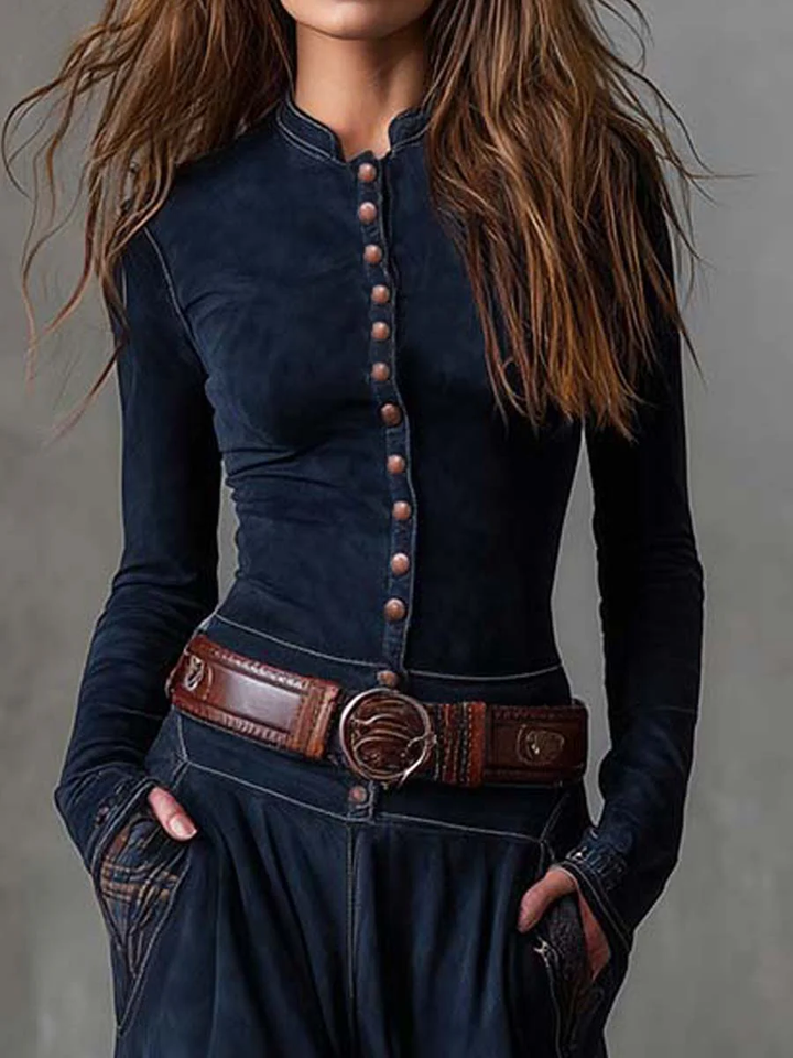 Solène™ | Vintage-Inspired Belted Maxi Dress