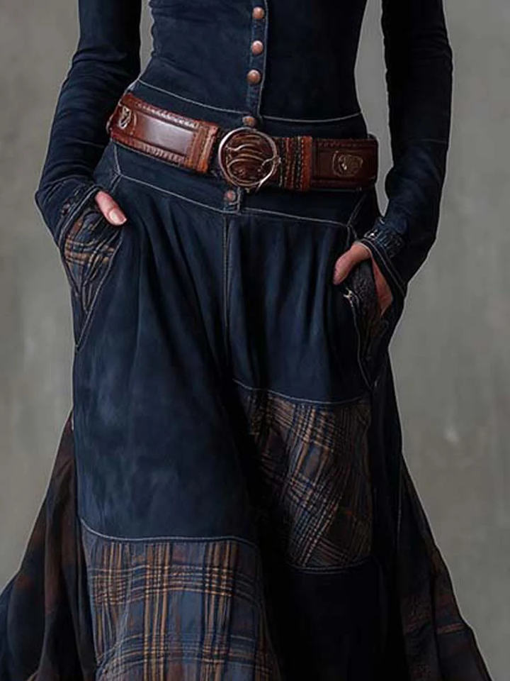 Solène™ | Vintage-Inspired Belted Maxi Dress