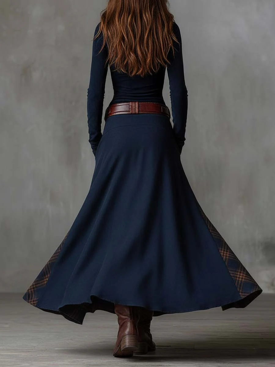 Solène™ | Vintage-Inspired Belted Maxi Dress