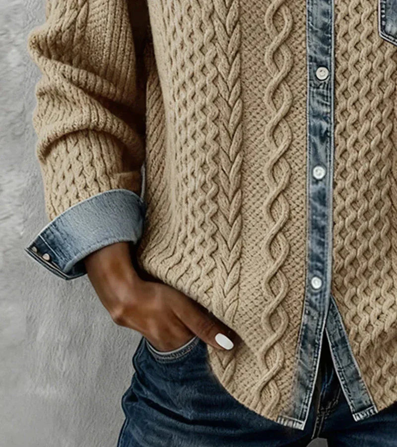 Ariane™ | Elegant Cable-Knit Sweater