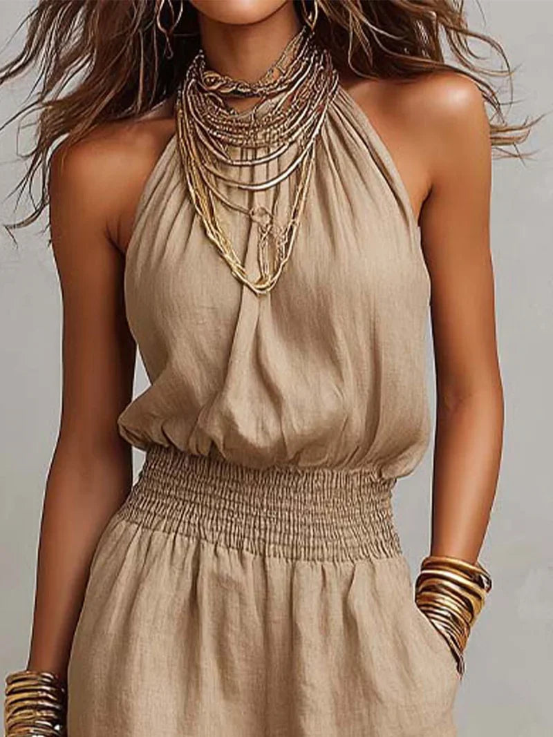Elodie | Halter Jumpsuit