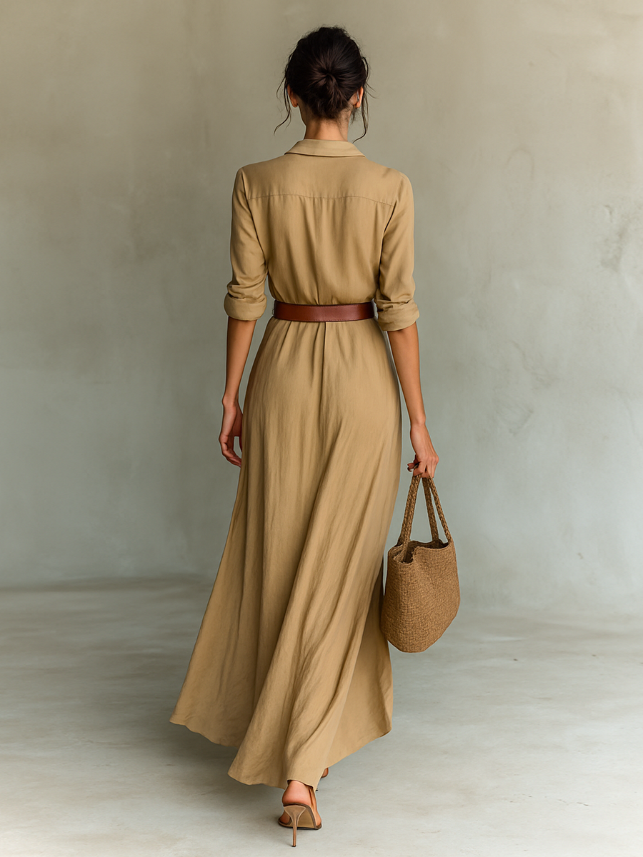 Isla | Collared Maxi Dress