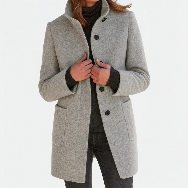 Victoria — Warm, Elegant Coat with a Cosy High Collar