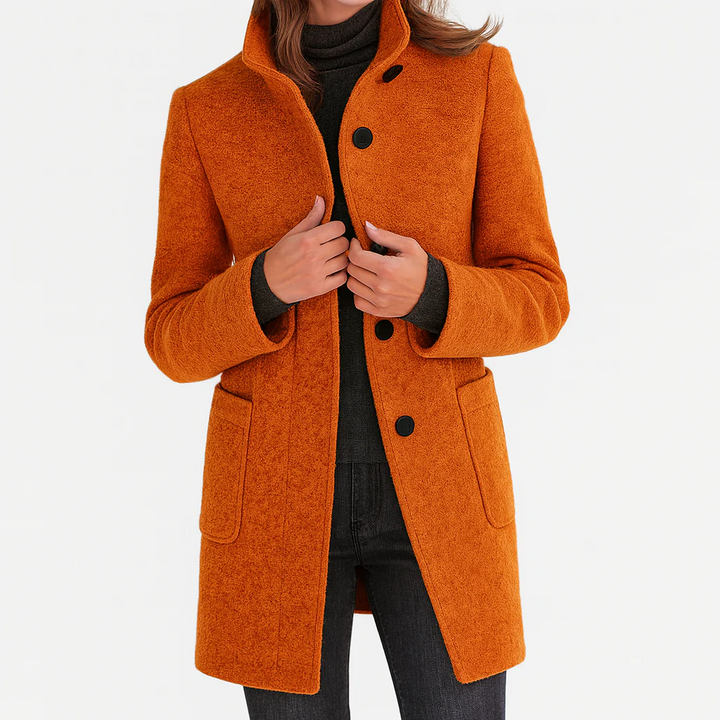 Victoria — Warm, Elegant Coat with a Cosy High Collar