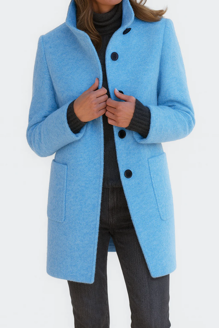 Victoria — Warm, Elegant Coat with a Cosy High Collar
