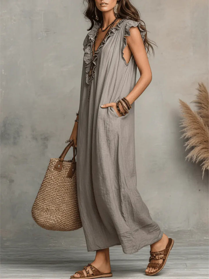 Willow | Linen Maxi Dress