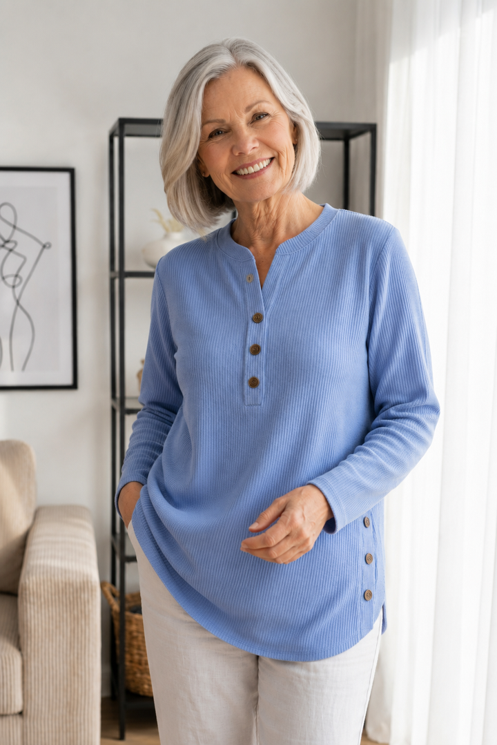 Eden | Button Henley Tunic